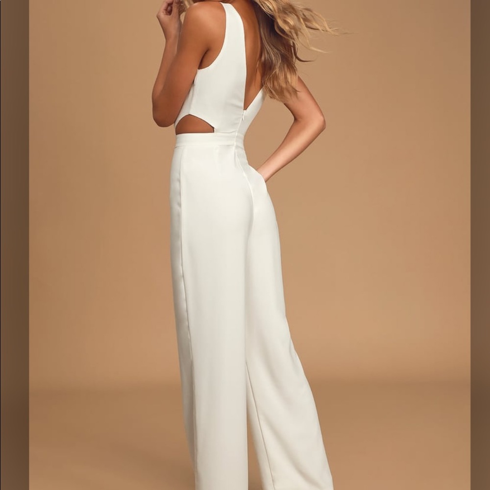 NWT Lulus White Jumpsuit